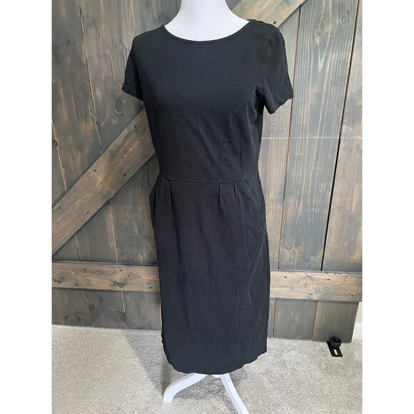 Boden Dress Womens Size 6 L Black Pockets Knee Length Sleeveless A Line Casual - Picture 1 of 10